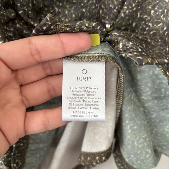 Anthropologie Dolan Olive Green Short Sleeve Ruffle Blouse Top Size Petite Small - Picture 6 of 10